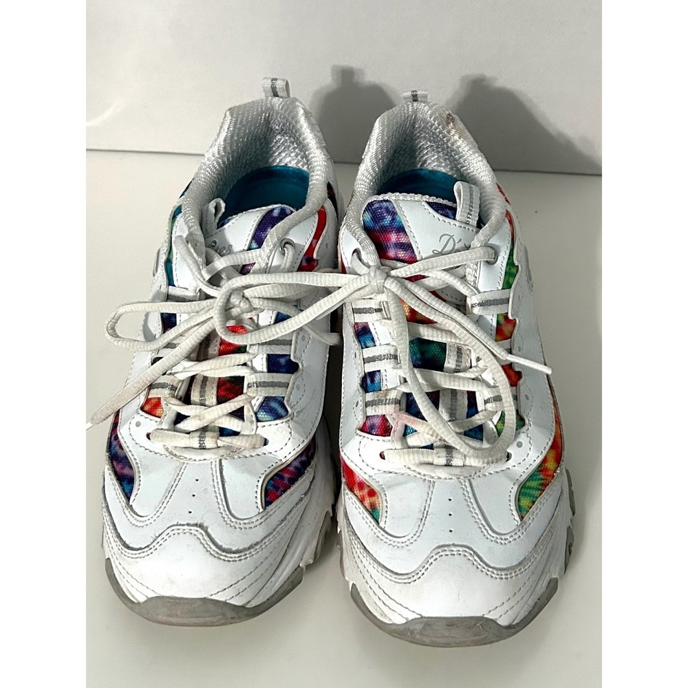 Skechers D'Lites Wide Fit Leather Athletic Shoes Sneakers Womens Size 8 - Picture 2 of 7